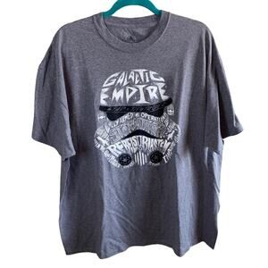 Disney Star Wars Galactic Empire Stormtrooper Graphic Tee XXL Gray